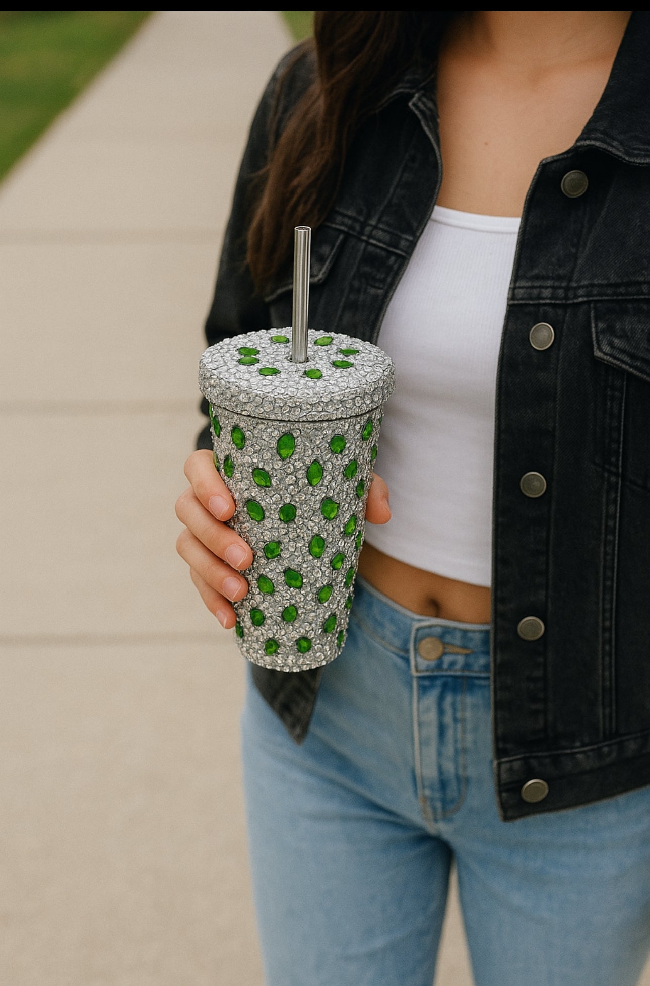 Aquora Crystal Bling Water Bottle β Stylish & Reusable Luxury Cup