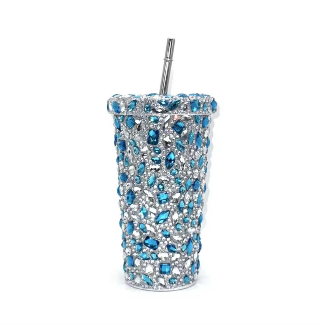 3. Aquora Crystal Bling Water Bottle β Stylish & Reusable Luxury Cup